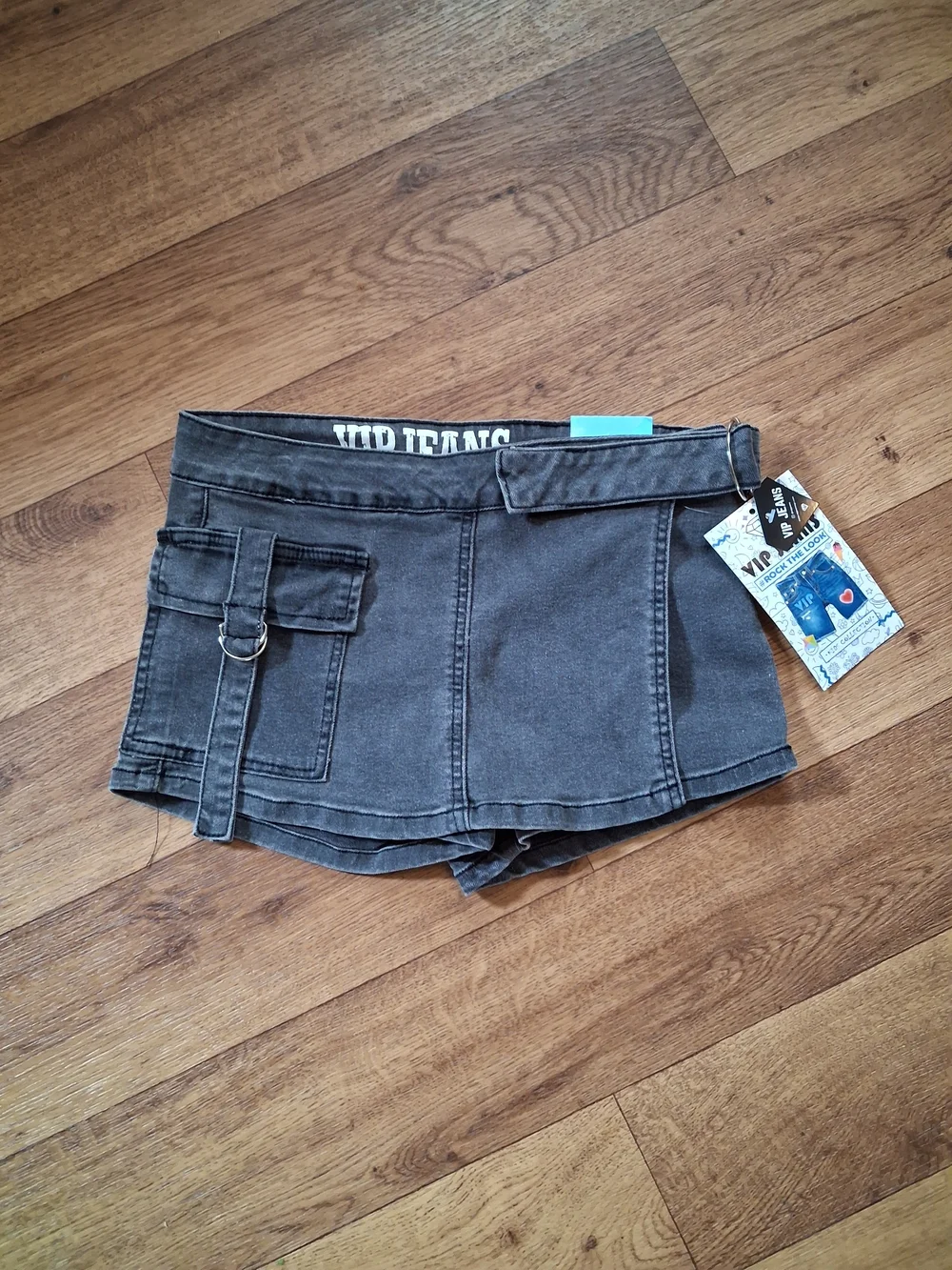 VIP Gray Girls' Jean Shorts